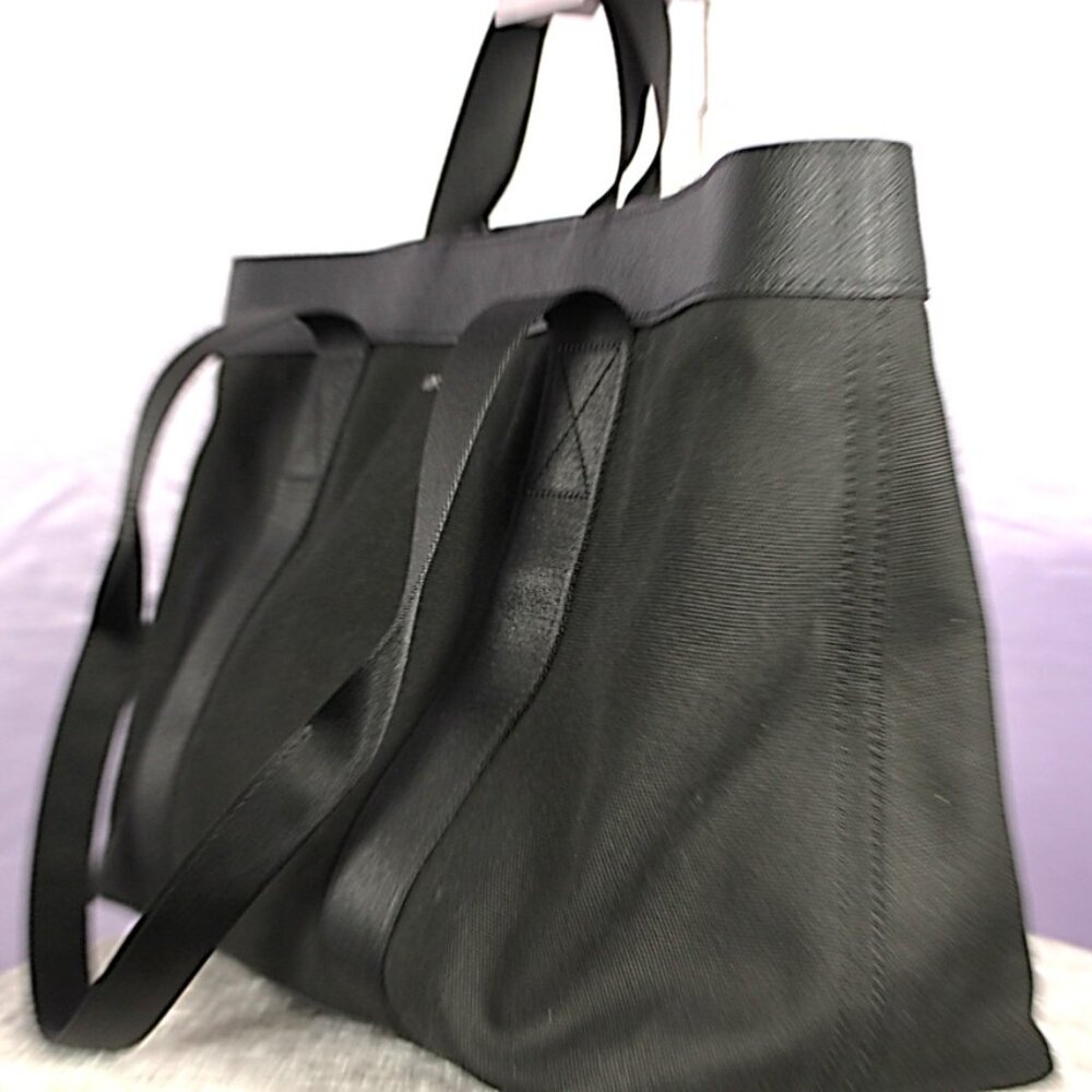 Michael Kors Black Canvas and Leather Laptop Tote - Picture 3 of 8